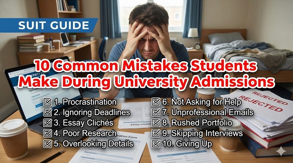10 Common Mistakes Students Make During University Admissions (SUIT Guide)